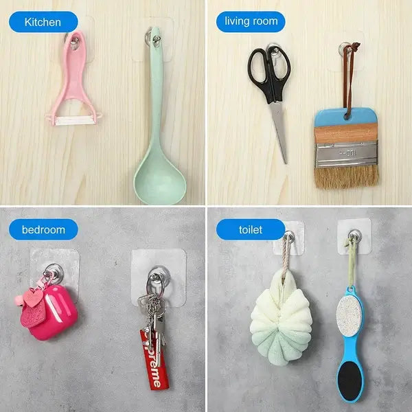 StickPro Self-Adhesive Screw Hooks – Strong Hold, No Drilling |🔥Buy 10 Get 10 Free