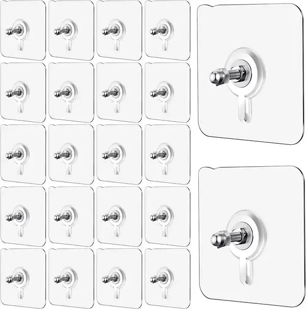 StickPro Self-Adhesive Screw Hooks – Strong Hold, No Drilling |🔥Buy 10 Get 10 Free